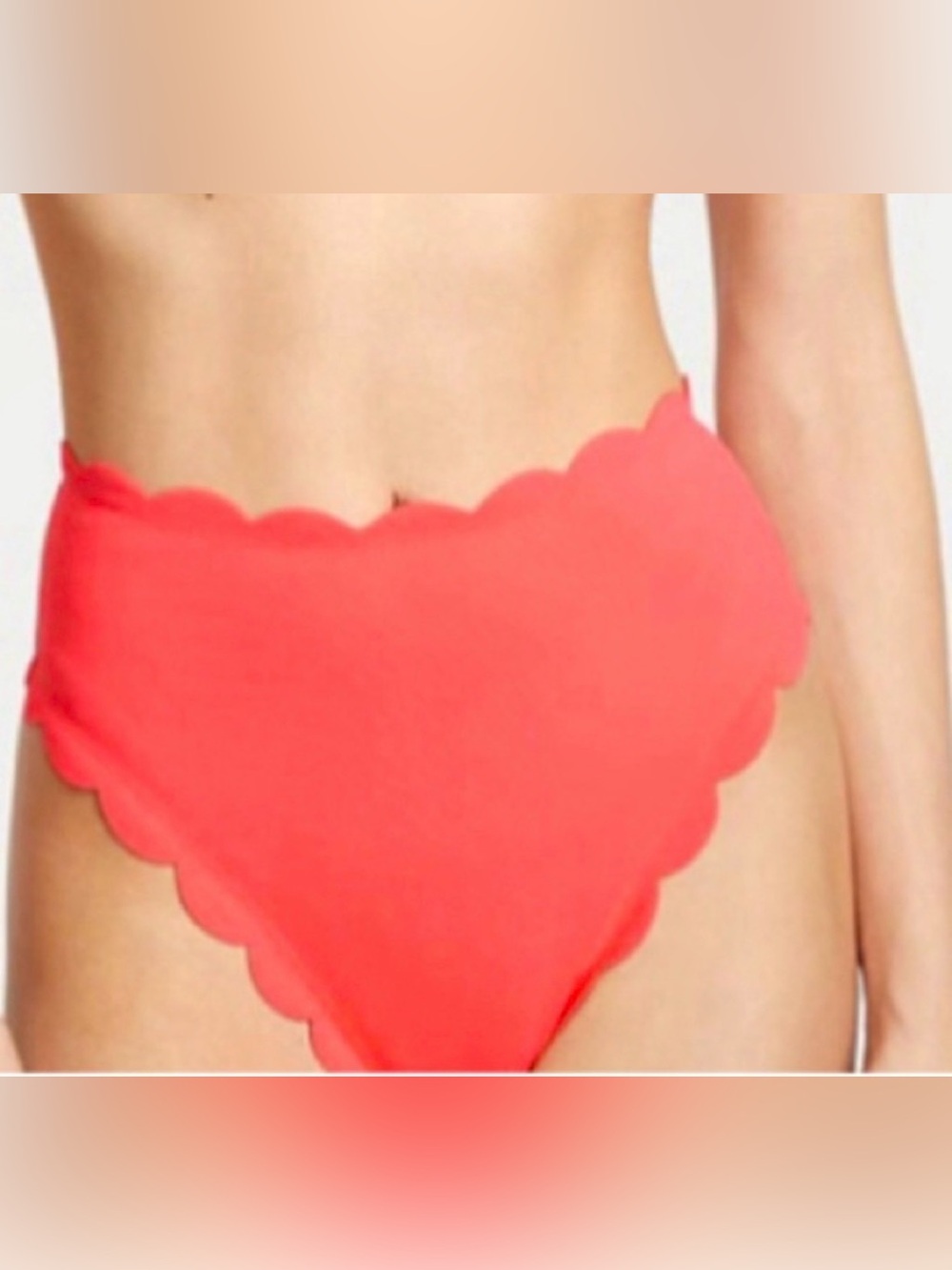 Victoria's Secret Coral Scallop-Edge Bikini Bottom